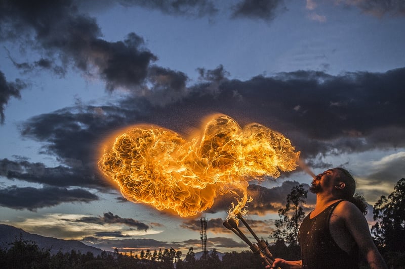 Fire-breathing Jugglers
